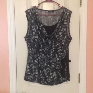 Black Multi colored shirt